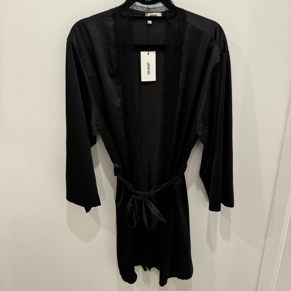 NWT Jason Wu Black Lace Robe